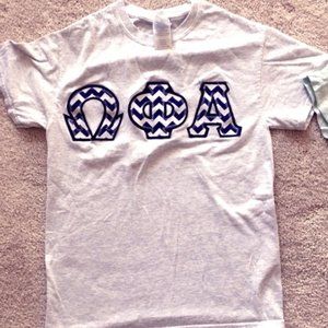 Omega Phi Alpha Lettered T-shirt